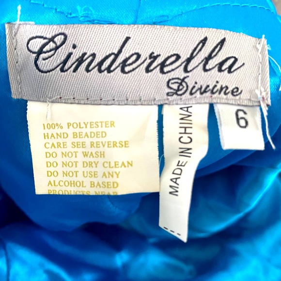 Blue Ruffle Gown - Picture 2 of 3